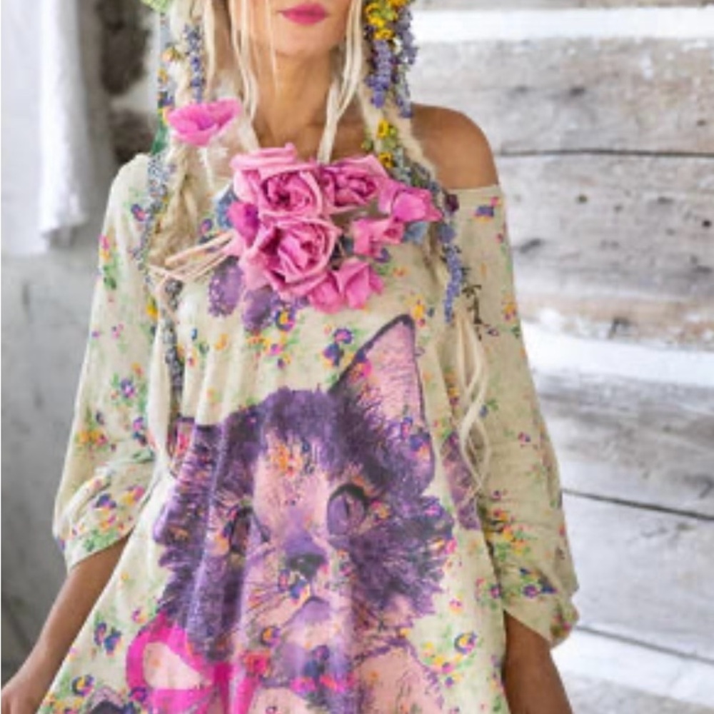 Magnolia Pearl Oversized Pink and Purple Tunic